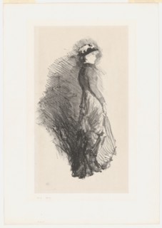 Study, 1878, James McNeill Whistler, American, 1834-1903, United States, Lithograph in black ink