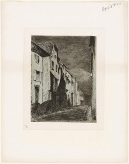 Street at Saverne, 1858, James McNeill Whistler, American, 1834-1903, United States, Etching with