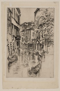 Quiet Canal, 1879/80, James McNeill Whistler, American, 1834-1903, United States, Etching and