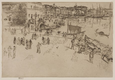 The Riva, 1879/80, James McNeill Whistler, American, 1834-1903, United States, Etching and drypoint