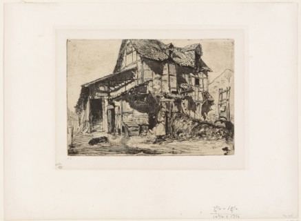 The Unsafe Tenement, 1858, James McNeill Whistler, American, 1834-1903, United States, Etching with