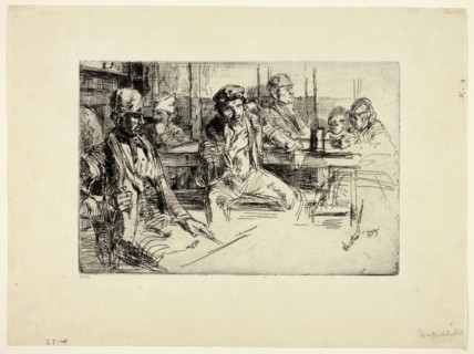 Longshore Men, 1859, James McNeill Whistler, American, 1834-1903, United States, Etching and