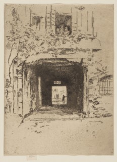 Doorway and Vine, 1879/80, James McNeill Whistler, American, 1834-1903, United States, Etching and