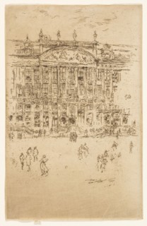 Grand’ Place, Brussels, 1887, James McNeill Whistler, American, 1834-1903, United States, Etching
