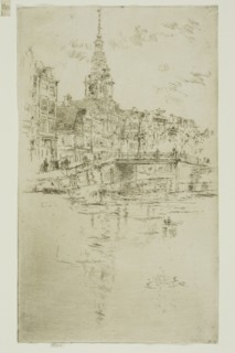 Church, Amsterdam, 1889, James McNeill Whistler, American, 1834-1903, United States, Etching with