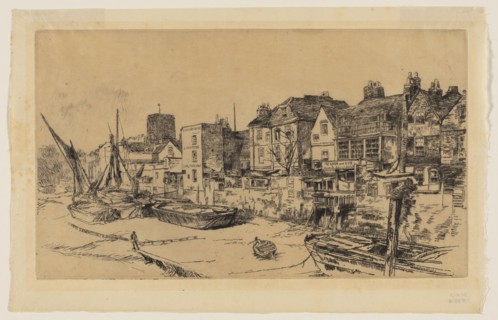 The Adam and Eve, Old Chelsea, 1878, James McNeill Whistler, American, 1834-1903, United States,