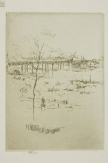 Charing Cross Bridge, 1887/88, James McNeill Whistler, American, 1834-1903, United States, Etching