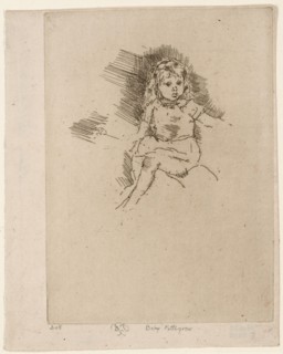 Baby Pettigrew, 1887, James McNeill Whistler, American, 1834-1903, United States, Etching with foul