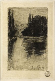 Evening, 1864, Francis Seymour Haden, English, 1818-1910, England, Etching with drypoint and