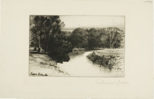 A Sunset in Ireland, 1863, Francis Seymour Haden, English, 1818-1910, England, Etching and drypoint