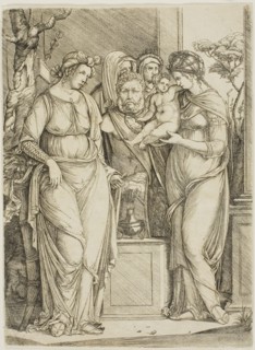 Sacrifice to Priapus, the larger plate, 1499/1501, Jacopo de’ Barbari, Italian, 1460/70-before July