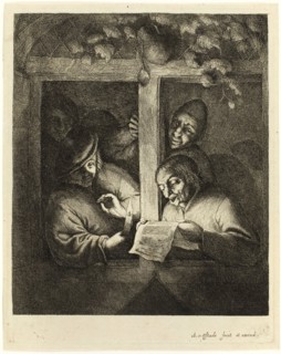 The Singers, c. 1668, Adriaen van Ostade, Dutch, 1610-1685, Holland, Etching on paper, 219 x 185 mm