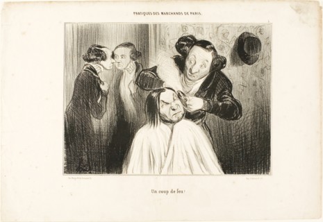 Fire!, plate 35 from Types Parisiens, 1839, Honoré Victorin Daumier, French, 1808-1879, France,