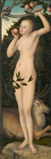 Eve, 1533/37, Lucas Cranach the Elder, German, 1472–1553, Germany, Oil on panel, Panel: 107.5 × 36