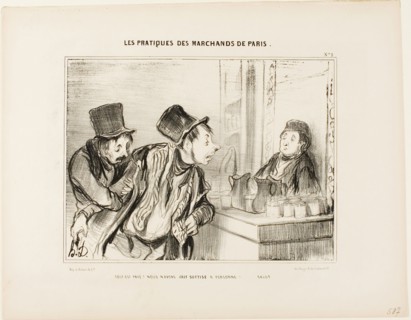 Everything is Paid for? And We Didn’t Insult Anyone… Bye, plate 31 from Types Parisiens, 1839,