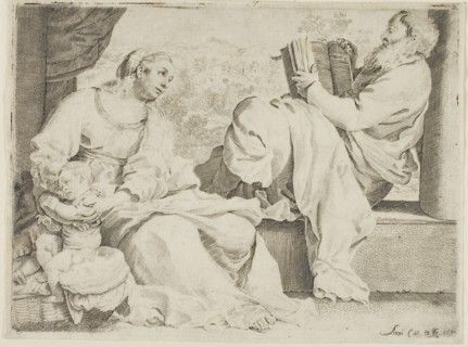 The Holy Family with Saint John the Baptist, 1590, Annibale Carracci, Italian, 1560-1609, Italy,