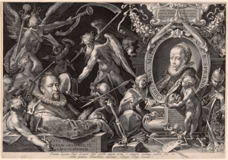 Portrait of Bartolomaeus Spranger with an Allegory of the Death of His Wife, Christina Müller,