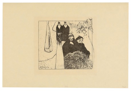 Old Women of Arles, from the Volpini Suite, 1889, printed after 1911, Paul Gauguin (French,