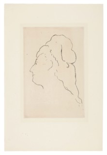 Profile of Eva Gonzales, Turned to the Left, 1870, Édouard Manet, French, 1832-1883, France,