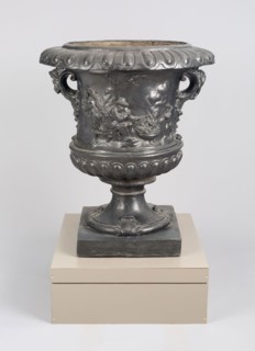 Garden Urn Emblematic of Winter, Mid to late 18th century, England, Lead, 105.4 × 88.9 × 88.9 cm