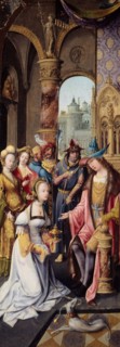 King Solomon Receiving the Queen of Sheba, 1515/20, Antwerp Mannerist (Master of the Antwerp