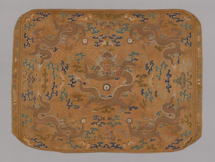 Cushion Cover, Qing dynasty (1644–1911), 1720/50, Manchu, China, Brocade, 170.2 × 137.8 cm (67 × 54