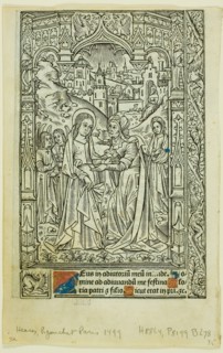 Visitation, from Book of Hours, n.d., Philippe Pigouchet (French, active 1488-1518), published by