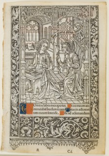 Annunciation, from the Book of Hours, n.d., Thielmann Kerver, German, active 1497-1524, Germany,