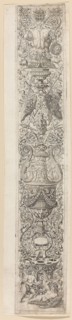 Two Children Wearing Helmets, plate three of Twelve Ornament Panels, c. 1505–20, Giovanni Pietro da