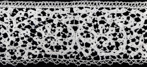 Border, Early 18th century, Italy, Linen, bobbin part lace, continuous clothwork tapes, 9.7 x 11.5