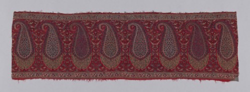 1937.1231b, c. 1820, India, India, Wool, double interlocking 2:2 'S' twill tapestry weave, main