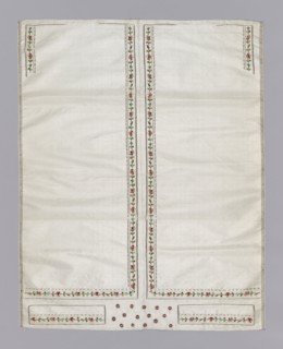 Waistcoat (Uncut and Unassembled), 1801/25, France, Silk, plain weave, embroidered with silk