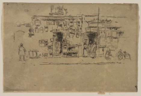 Bird-Cages, Chelsea, 1887, James McNeill Whistler, American, 1834-1903, United States, Etching and