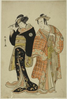 The Actors Matsumoto Koshiro IV and Segawa Kikunojo III as the Lovers Choemon (right) and Ohan