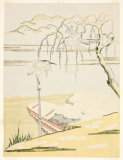 Egrets in the Snow, c. 1768, Attributed to Suzuki Harunobu ?? ??, Japanese, 1725 (?)-1770, Japan,