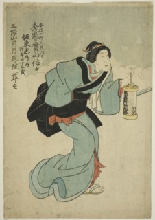 Memorial Portrait of the Actor Bando Shuka I, 1855, Utagawa School, Japanese, 19th century, Japan,