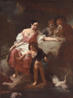 Pastoral Scene, 1740, Giovanni Battista Piazzetta, Italian, 1682-1754, Italy, Oil on canvas, 191.8