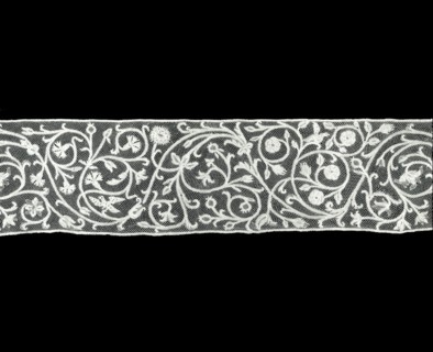 Border, 1701/50, Italy, Milan, Milan, Linen, bobbin part lace, 22.8 x 203.3 cm (9 x 80 in.)