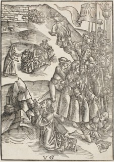 The Agony in the Gardens and Christ’s Arrest, plate ten from Passio domini nostri Jesu Christi, c.