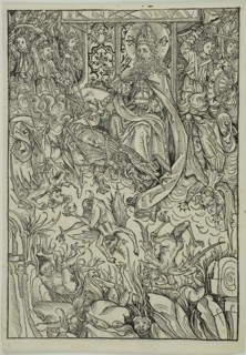 The Fall of Lucifer and the Rebel Angels (verso), The Gathering of the Angels (recto), pages three