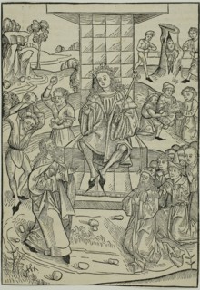 The Stoning of Zacharias and Isaias, page 9 from the Treasury (Schatzbehalter), 1491, Michael