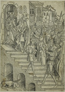 Christ Presented to the People, page 73 from the Treasury (Schatzbehalter), 1491, Michael Wolgemut