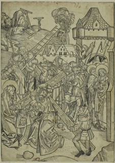 Christ Bearing the Cross, page 81, from the Treasury (Schatzbehalter), 1491, Michael Wolgemut and