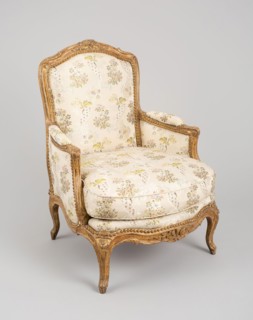 Armchair (Bergère à la Reine), 1750/65, Jacques Chenevat, French, 1736-1772, Paris, France, Gessoed