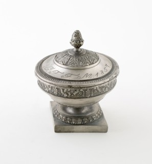 Covered Urn, Mid 19th century, Possibly Germany, Germany, Pewter, 11.4 x 9.5 cm (4 1/2 x 3 3/4 (D.