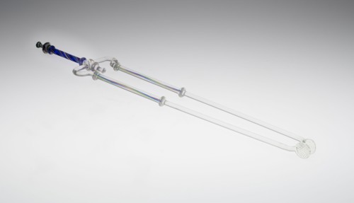 Fire Tongs, 19th century, England, Bristol or Stourbridge, Bristol, Glass, H. 43.2 cm (17 in.)