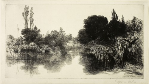 Shere Mill Pond, No. II (large plate), 1860, Francis Seymour Haden, English, 1818-1910, England,