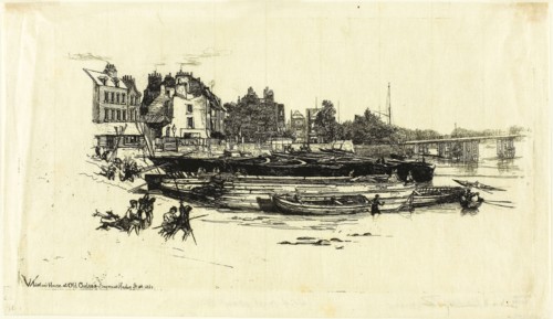 Whistler’s House, Old Chelsea, 1863, Francis Seymour Haden, English, 1818-1910, England, Etching