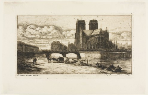 The Apse of Notre-Dame, Paris, 1854, Charles Meryon, French, 1821-1868, France, Etching and