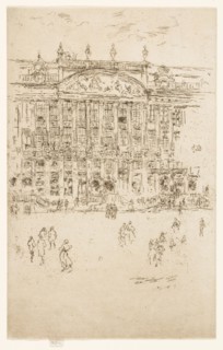 Grand’ Place, Brussels, 1887, James McNeill Whistler, American, 1834-1903, United States, Etching